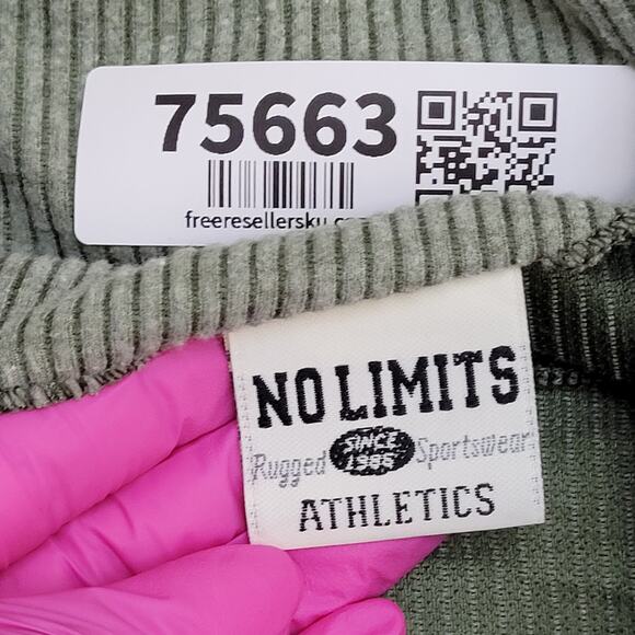 Vintage No-Limits Crop Ribbed Jacket Womens Small 20x16 USA - Picture 7 of 13